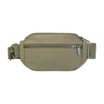 Recycled material shoulder bag, large main pocket green colour