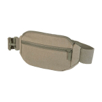 Recycled material shoulder bag, large main pocket green colour