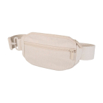 Recycled material shoulder bag, large main pocket ivory colour