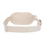 Recycled material shoulder bag, large main pocket ivory colour