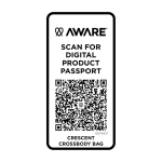 Recycled material shoulder bag, large main pocket ivory colour