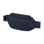 Recycled material shoulder bag, large main pocket navy-blue colour