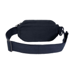 Recycled material shoulder bag, large main pocket navy-blue colour
