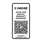 Recycled material shoulder bag, large main pocket navy-blue colour