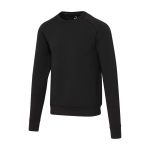 Unisex crew neck jumper, 350 g/m2, Elevate Life black colour