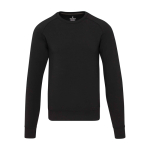 Unisex crew neck jumper, 350 g/m2, Elevate Life black colour