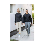 Unisex crew neck jumper, 350 g/m2, Elevate Life black colour