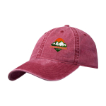 Casual washed-effect cap, recycled cotton, 245 g/m2 burgundy colour