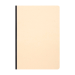 Soft cover notebook, sugarcane paper, RPET, A5, ruled pages black colour
