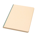 Soft cover notebook, sugarcane paper, RPET, A5, ruled pages pastel green colour