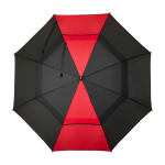 Golf umbrella, two-tone, polyester, windproof, 30”, Ø106cm red colour