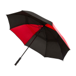 Golf umbrella, two-tone, polyester, windproof, 30”, Ø106cm red colour