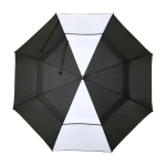 Golf umbrella, two-tone, polyester, windproof, 30”, Ø106cm white colour