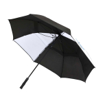 Golf umbrella, two-tone, polyester, windproof, 30”, Ø106cm white colour