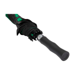 Golf umbrella, two-tone, polyester, windproof, 30”, Ø106cm green colour