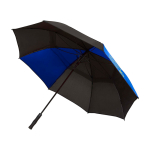 Golf umbrella, two-tone, polyester, windproof, 30”, Ø106cm royal blue colour