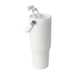 Recycled stainless steel tumbler, dual-function lid, 900ml third view