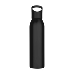 Recycled stainless steel bottle, single wall, 650ml black colour