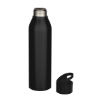 Recycled stainless steel bottle, single wall, 650ml black colour