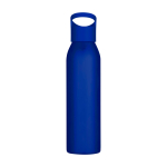 Recycled stainless steel bottle, single wall, 650ml blue colour