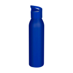 Recycled stainless steel bottle, single wall, 650ml blue colour