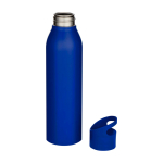 Recycled stainless steel bottle, single wall, 650ml blue colour