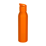 Recycled stainless steel bottle, single wall, 650ml orange colour