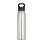 Recycled stainless steel bottle, single wall, 650ml light grey colour
