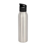 Recycled stainless steel bottle, single wall, 650ml light grey colour