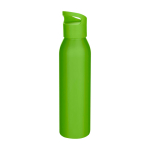 Recycled stainless steel bottle, single wall, 650ml neon green colour