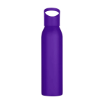 Recycled stainless steel bottle, single wall, 650ml purple colour