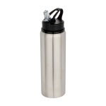 Recycled stainless steel bottle, single wall, 800ml grey colour