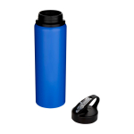 Recycled stainless steel bottle, single wall, 800ml royal blue colour