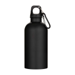 Recycled stainless steel bottle, matte finish, single wall, 400ml black colour