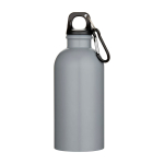 Recycled stainless steel bottle, matte finish, single wall, 400ml grey colour