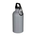 Recycled stainless steel bottle, matte finish, single wall, 400ml grey colour