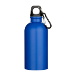 Recycled stainless steel bottle, matte finish, single wall, 400ml royal blue colour