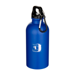 Recycled stainless steel bottle, matte finish, single wall, 400ml royal blue colour