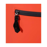 Roll-top waterproof laptop backpack, synthetic leather, 15” salmon colour