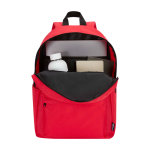 Eco urban backpack, water-repellent, 16L, fits 14” laptop red colour