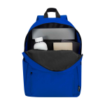 Eco urban backpack, water-repellent, 16L, fits 14” laptop royal blue colour