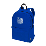 Eco urban backpack, water-repellent, 16L, fits 14” laptop royal blue colour
