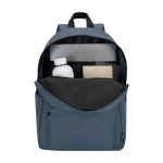 Eco urban backpack, water-repellent, 16L, fits 14” laptop cyan blue colour