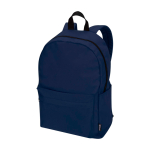 Eco urban backpack, water-repellent, 16L, fits 14” laptop navy-blue colour