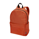 Eco urban backpack, water-repellent, 16L, fits 14” laptop salmon colour