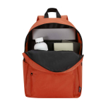 Eco urban backpack, water-repellent, 16L, fits 14” laptop salmon colour