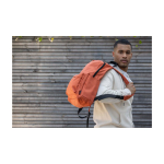 Eco urban backpack, water-repellent, 16L, fits 14” laptop salmon colour