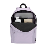 Eco urban backpack, water-repellent, 16L, fits 14” laptop lilac colour