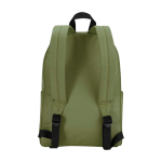 Eco urban backpack, water-repellent, 16L, fits 14” laptop olive green colour