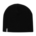 Rib-knit versatile beanie, ideal for cold weather, Elevate™ black colour